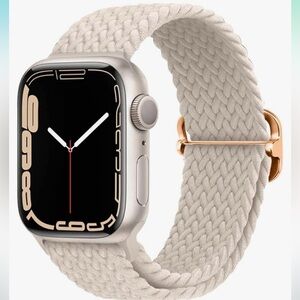 Braided Stretchy Adjustable Straps Compatible for Apple Watch38mm 40mm 41mm